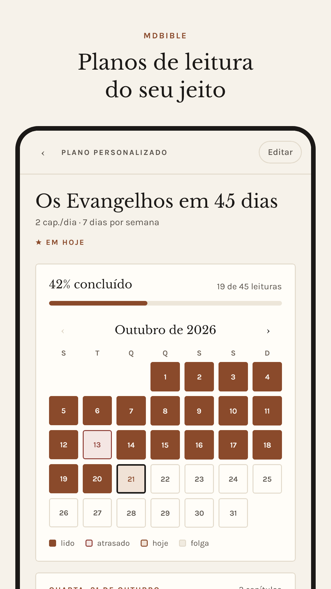 Um plano de leitura